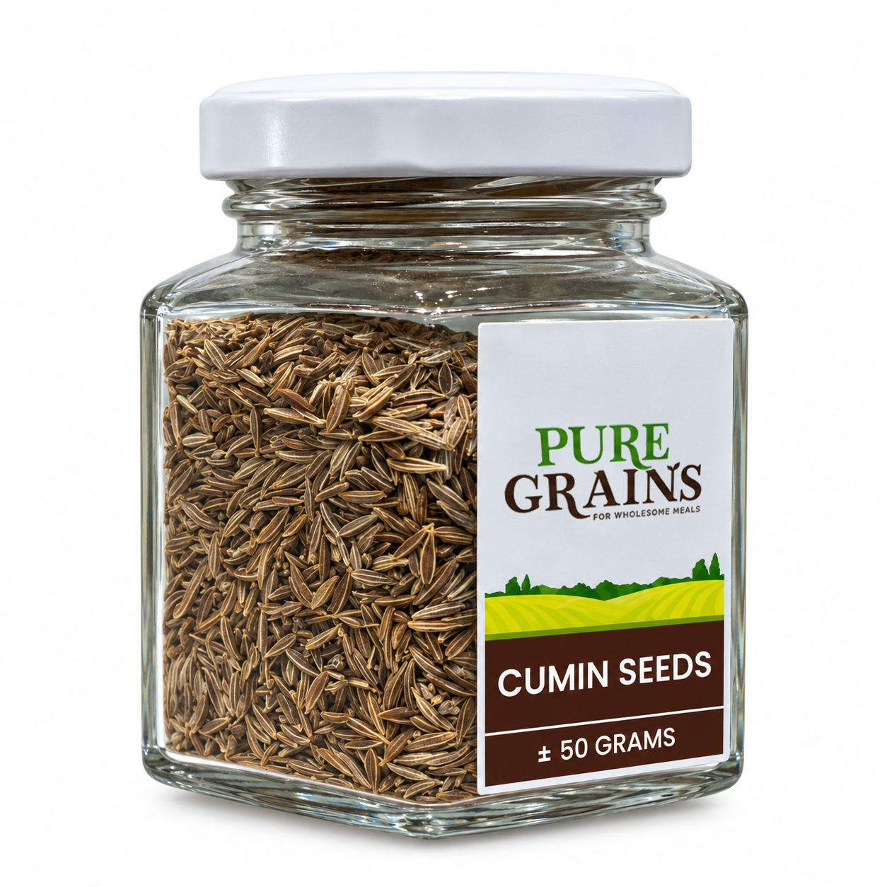Pure Grains Premium White Cumin Seeds (Safaid Zeera)