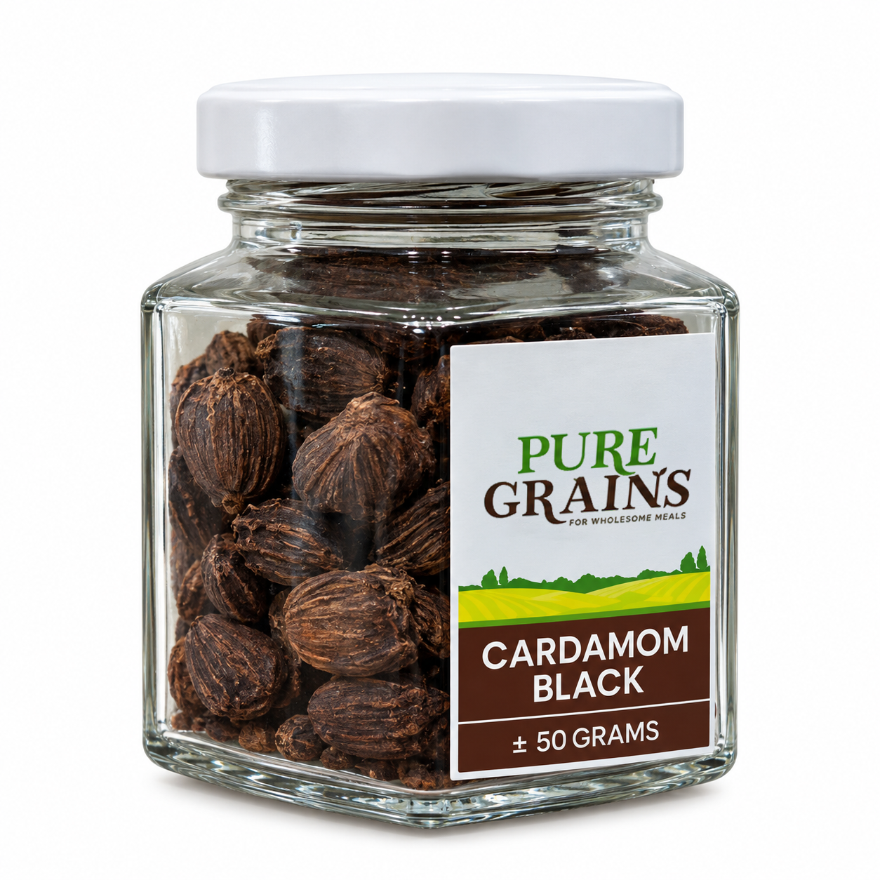 Pure Grains Premium Black Cardamom (Moti Elaichi)
