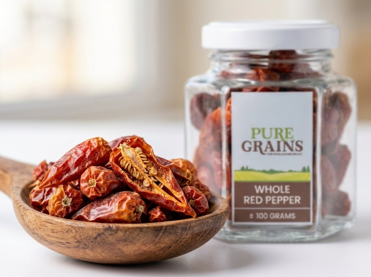Pure Grains Premium Whole Red Chillies (Laal Mirch Sabat) - Image 3